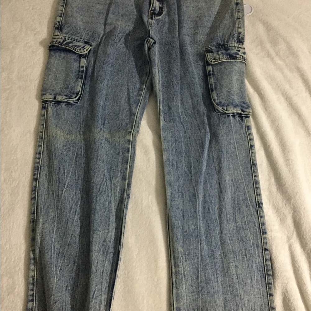 SHEIN Men's Straight Jeans - Light Blue